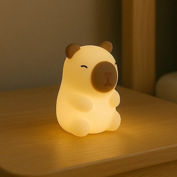 LED RGBW prigušivo punjivo dodirno dječje noćno svjetlo KAPYBARA LED/0,45W/5V 800 mAh