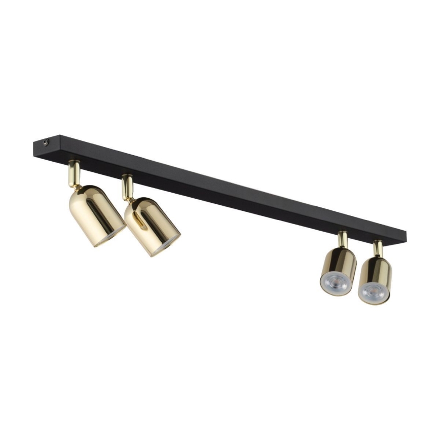 LED RGBW prigušivo spot svjetlo TOP 4xGU10/6,5W/230V 2700-6500K crna/zlatna
