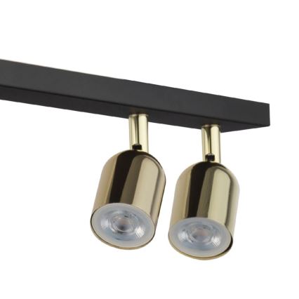 LED RGBW prigušivo spot svjetlo TOP 4xGU10/6,5W/230V 2700-6500K crna/zlatna