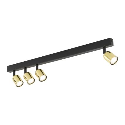 LED RGBW prigušivo spot svjetlo TOP 4xGU10/6,5W/230V 2700-6500K crno/zlatno