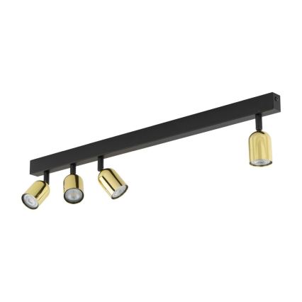LED RGBW prigušivo spot svjetlo TOP 4xGU10/6,5W/230V 2700-6500K crno/zlatno