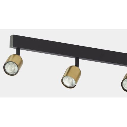 LED RGBW prigušivo spot svjetlo TOP 6xGU10/6,5W/230V 2700-6500K zlatna/crna