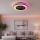 LED RGBW Prigušivo stropno svjetlo s ventilatorom VENTELUX LED/48W/230V 3000/4000/6500K Ø 48,5 cm crna + daljinski upravljač