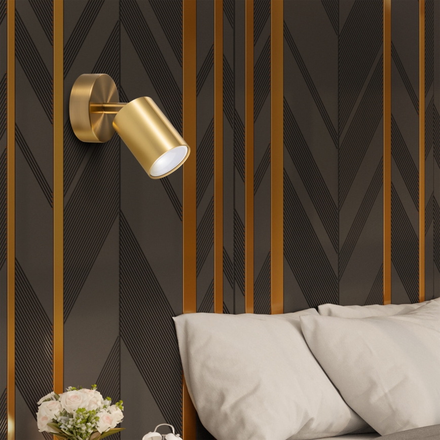 LED RGBW Prigušljiva zidna spot svjetiljka GOLDI 1xGU10/6W/230V 3000K Wi-Fi zlatna