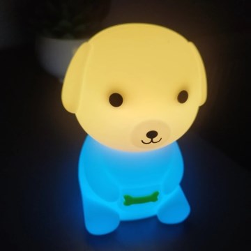 LED RGBW Punjaća dječja noćna svjetiljka s prigušivanjem LED/2,5W/5V 3000K 1200 mAh pas