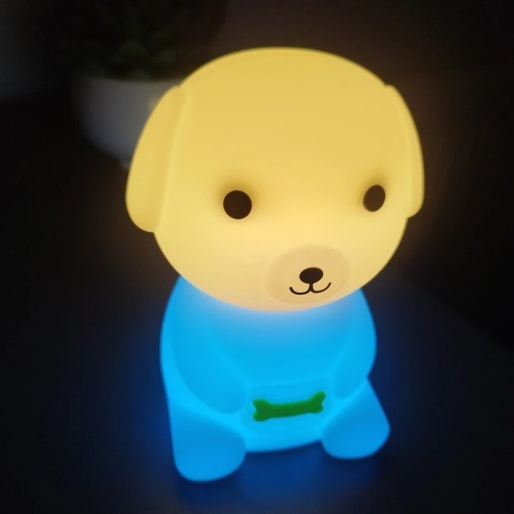 LED RGBW Punjaća dječja noćna svjetiljka s prigušivanjem LED/2,5W/5V 3000K 1200 mAh pas