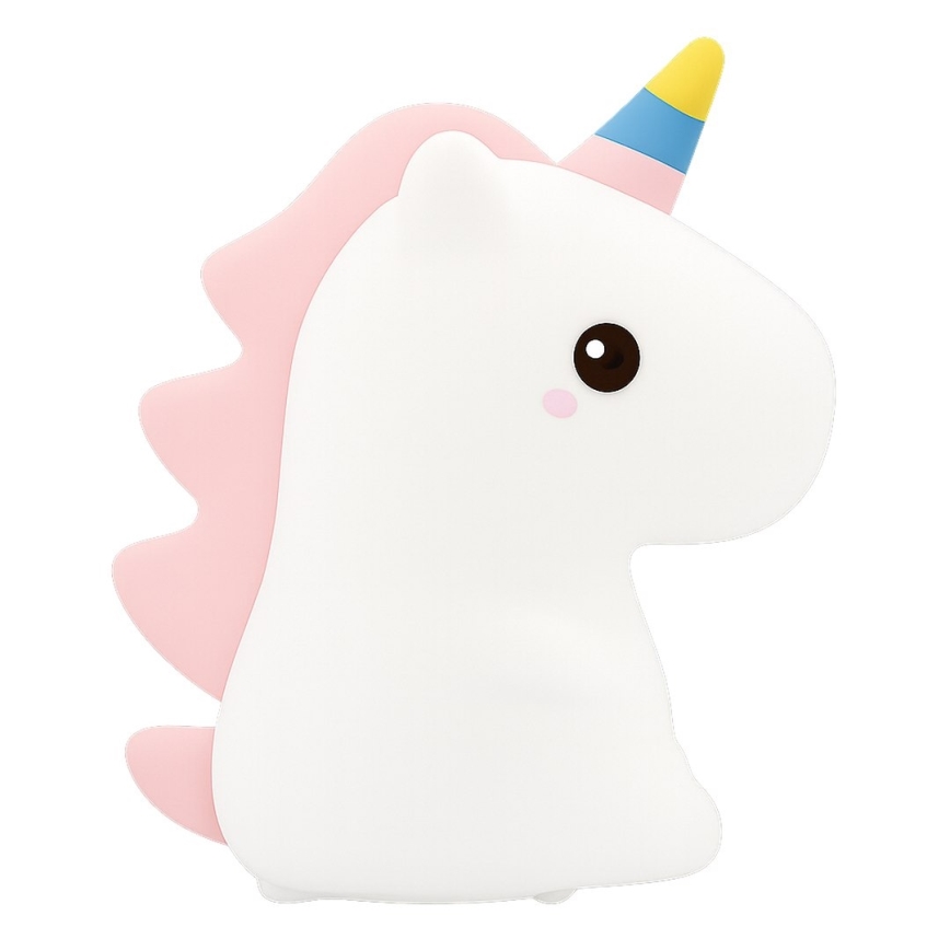 UNICORN RGBW punjiva LED dječja noćna svjetiljka s podesivom svjetlinom i upravljanjem dodirom LED/1W/5V 1200 mAh