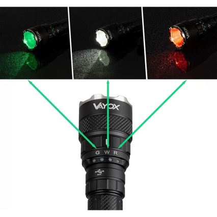 LED RGBW punjiva svjetiljka s prigušivanjem LED/15W/5V IP66 1500 lm 2000 mAh