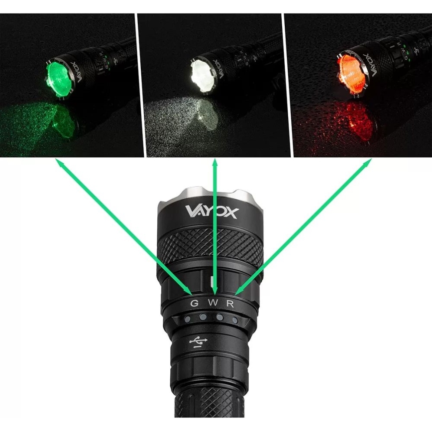 LED RGBW punjiva svjetiljka s prigušivanjem LED/15W/5V IP66 1500 lm 2000 mAh