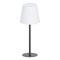LED RGBW s mogućnošću prigušivanja, dodirna vanjska stolna lampa LUCIA LED/2W/5V 1800/2700/6500K 3600 mAh IP44 crna