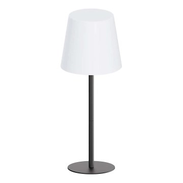 LED RGBW s mogućnošću prigušivanja, dodirna vanjska stolna lampa LUCIA LED/2W/5V 1800/2700/6500K 3600 mAh IP44 crna