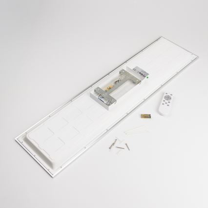 LED RGBW nadgradni panel s mogućnošću prigušenja LED/13,5W/230V 3000-6500K 29,5x59,5 cm srebrni + daljinski upravljač