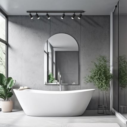 LED RGBW prigušivo kupaonsko spot svjetlo TURYN 6xGU10/6,5W/230V 2700-6500K Wi-Fi IP44 crna