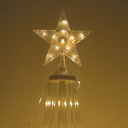 LED RGBW s podesivom svjetlinom vanjska božićna dekoracija LED/4W/230V 180 cm IP44 bor + daljinski upravljač