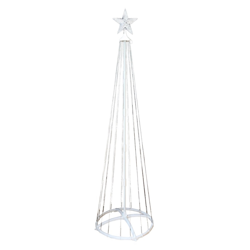 LED RGBW s podesivom svjetlinom vanjska božićna dekoracija LED/4W/230V 180 cm IP44 bor + daljinski upravljač