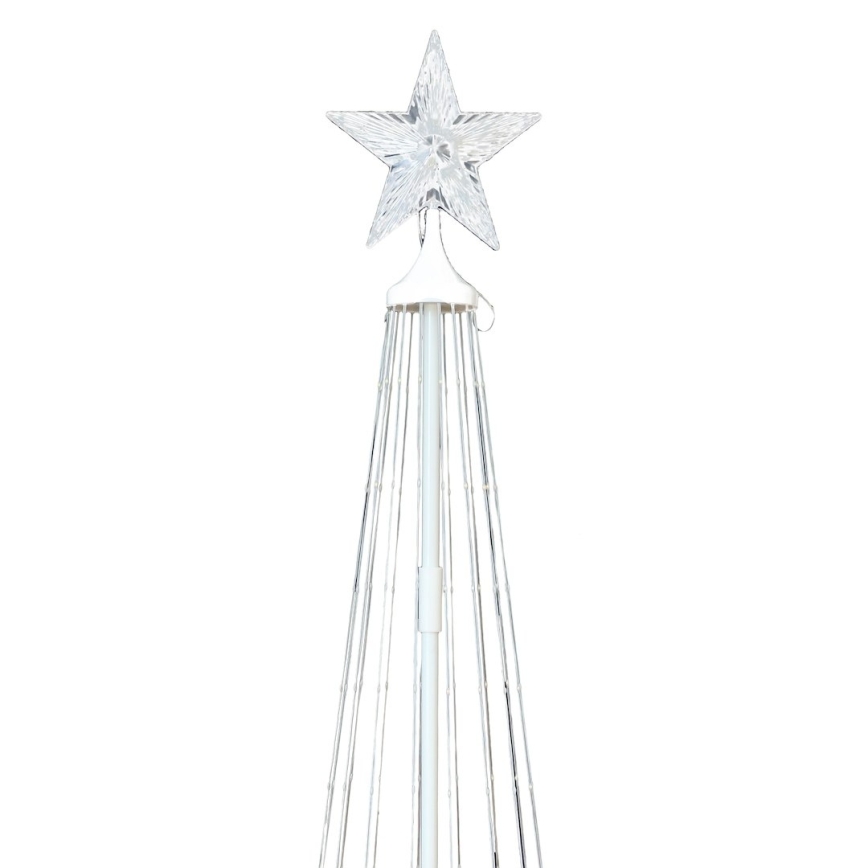 LED RGBW s podesivom svjetlinom vanjska božićna dekoracija LED/4W/230V 180 cm IP44 bor + daljinski upravljač