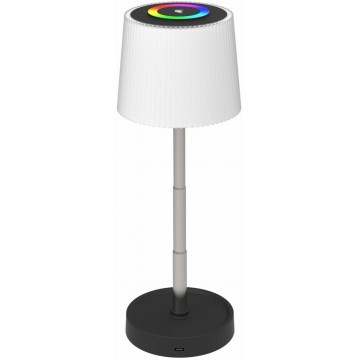 LED RGBW s mogućnošću prigušivanja vanjska punjiva stolna lampa LED/2W/5V IP44 1200 mAh siva