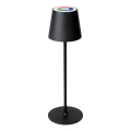 LED RGBW s mogućnošću prigušivanja vanjska punjiva svjetiljka LED/1,5W/4000 mAh 3000K IP44 crna