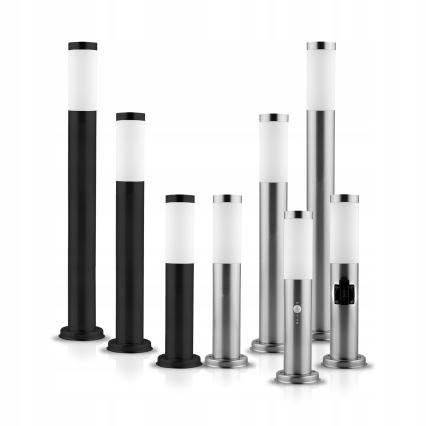 LED RGBW podesiva vanjska lampa LIVIA 1xE27/6,5W/230V 2700-6500K Wi-Fi 100 cm IP44 srebrna