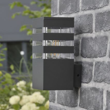 LED RGBW vanjsko zidno svjetlo TEKSAS s prigušivanjem 1xE27/12W/230V 2700-6500K Wi-Fi IP44 antracitno