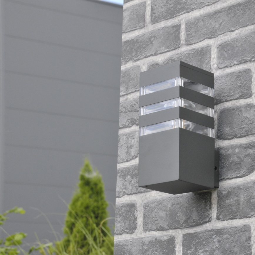 LED RGBW vanjsko zidno svjetlo TEKSAS s prigušivanjem 1xE27/12W/230V 2700-6500K Wi-Fi IP44 antracitno
