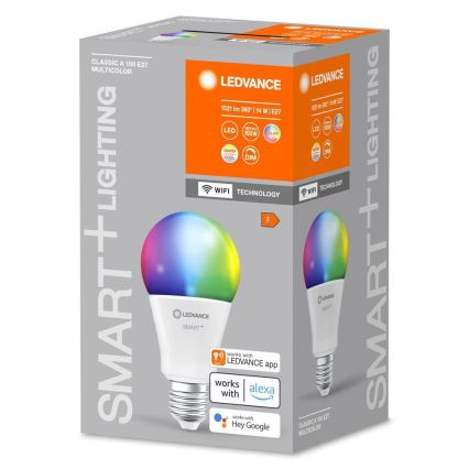 LED RGBW prigušivača pametna žarulja SMART+ E27/14W/230V 2700-6500K Wi-Fi - Ledvance