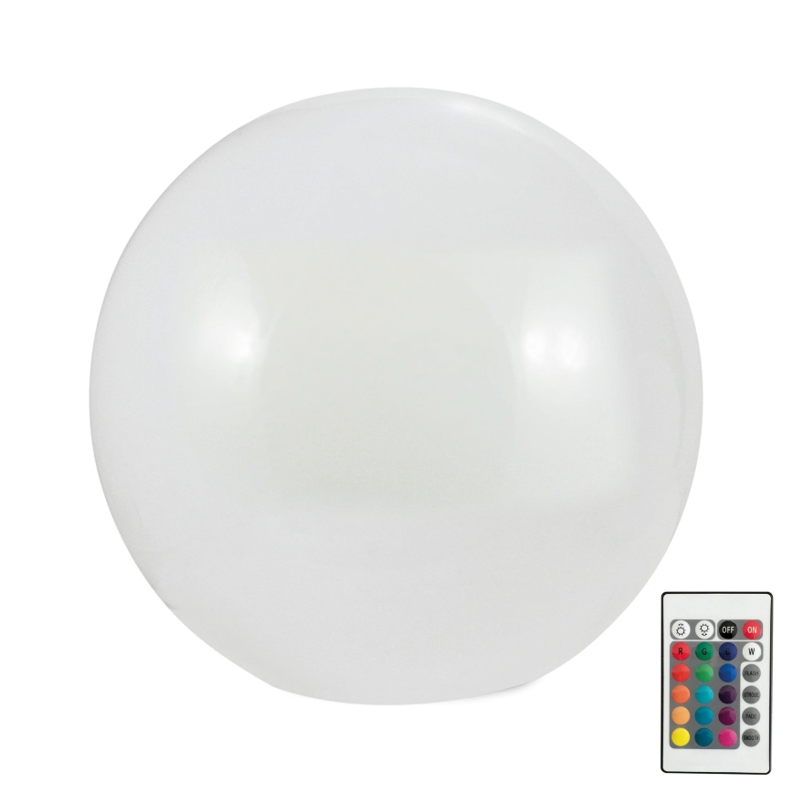 LED RGBW Solarna lampa BALL LED/1,2V pr. 30 cm IP65 + daljinski upravljač