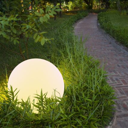 LED RGBW Solarna lampa BALL LED/1,2V pr. 30 cm IP65 + daljinski upravljač