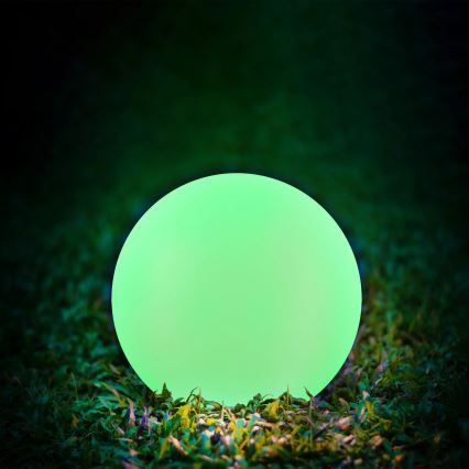 LED RGBW Solarna lampa BALL LED/3,2V 500 mAh pr. 20 cm IP65 + daljinski upravljač