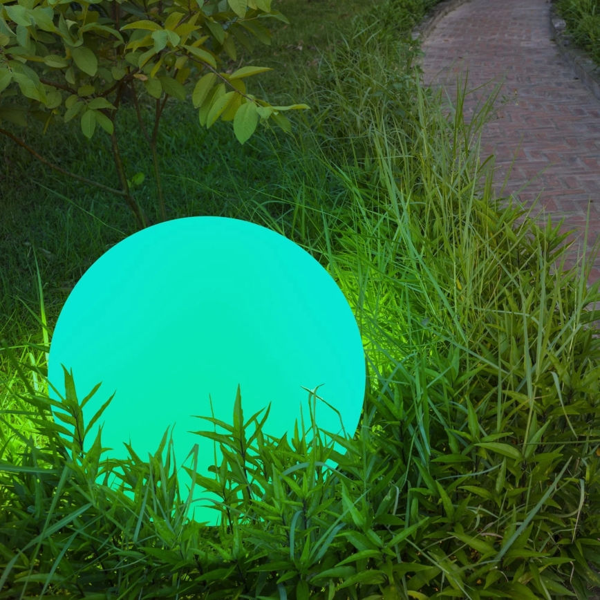LED RGBW Solarna lampa BALL LED/3,2V 500 mAh pr. 20 cm IP65 + daljinski upravljač