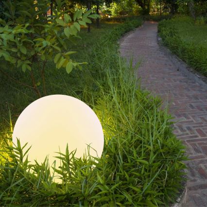 LED RGBW Solarna lampa BALL LED/3,2V pr. 20 cm IP65 + daljinski upravljač