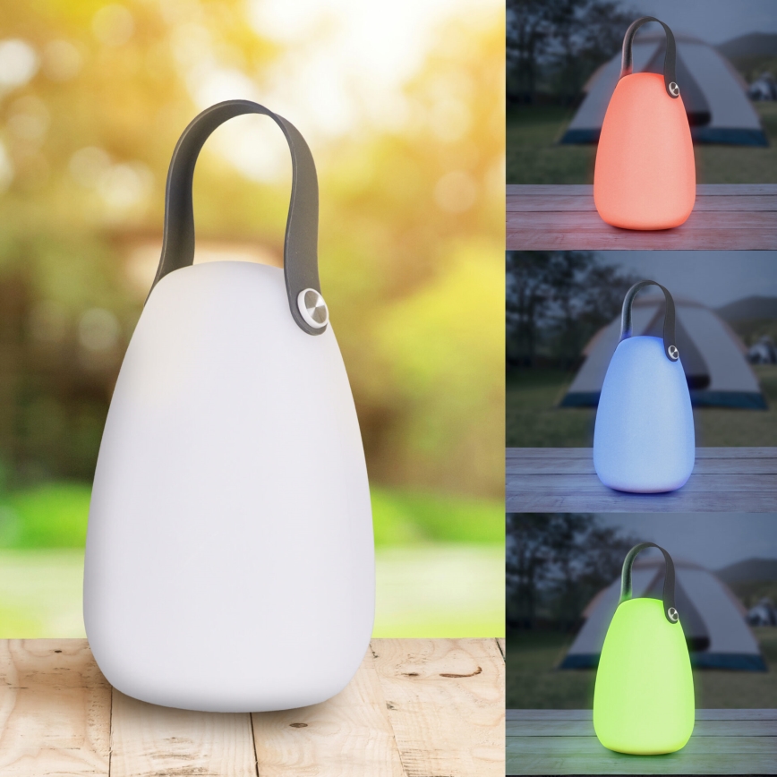 LED RGBW Solarna svjetiljka CANARIA LED/2W/1,2V 400 mAh IP44 bijela