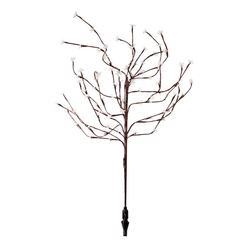 LED RGBW Solarna svjetiljka TREE LED/0,1W/1,2V 600 mAh IP44 smeđa