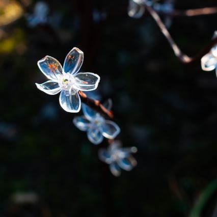 LED RGBW Solarna svjetiljka TREE LED/0,1W/1,2V 600 mAh IP44 smeđa