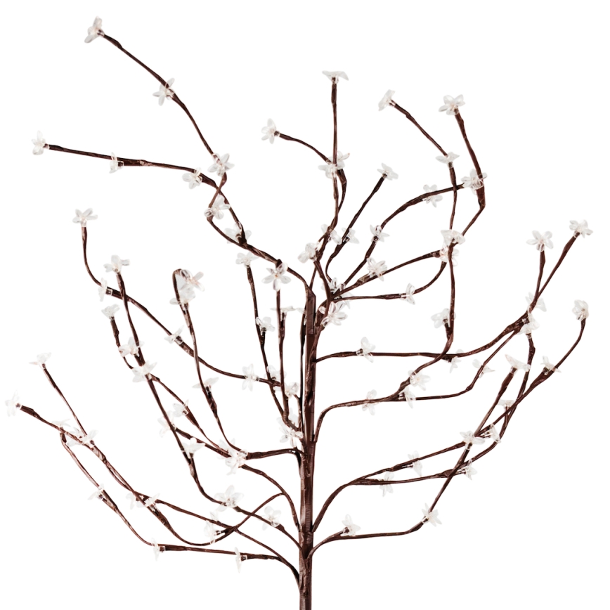 LED RGBW Solarna svjetiljka TREE LED/0,1W/1,2V 600 mAh IP44 smeđa