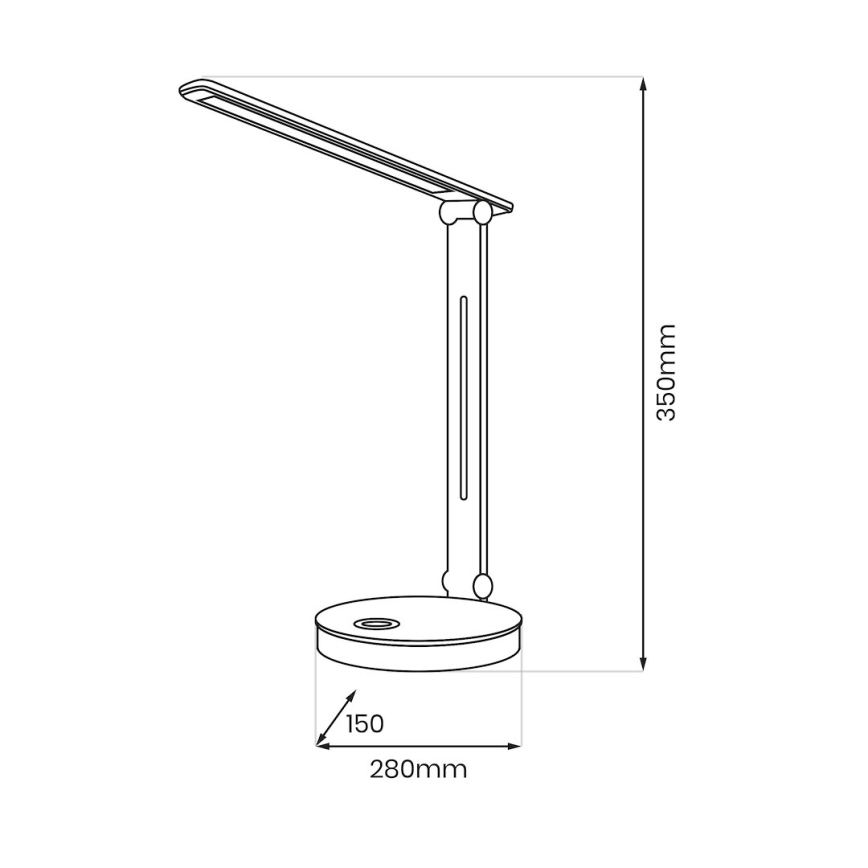 LED RGBW Stolna lampa BRUNO LED/5W/5V 3000/4500/6000K bijela