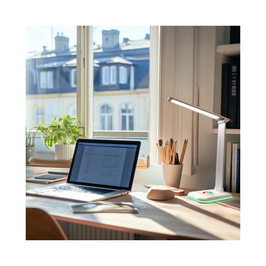 LED RGBW Dimmabilna stolna lampa NOBLITE LED/7W/5V 3000/4000/6500K bijela