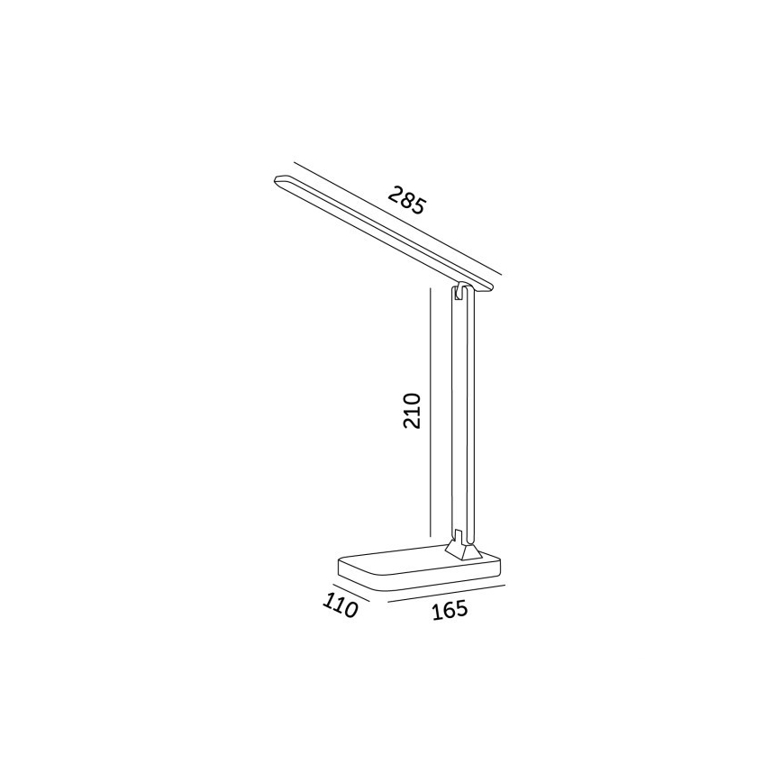 LED RGBW Dimmabilna stolna lampa NOBLITE LED/7W/5V 3000/4000/6500K bijela