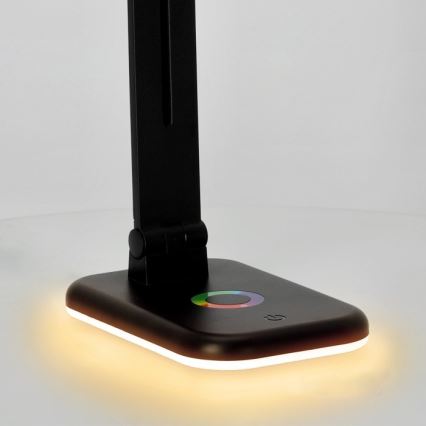 LED RGBW Dimmabilna stolna lampa NOBLITE LED/7W/5V 3000/4000/6500K crna