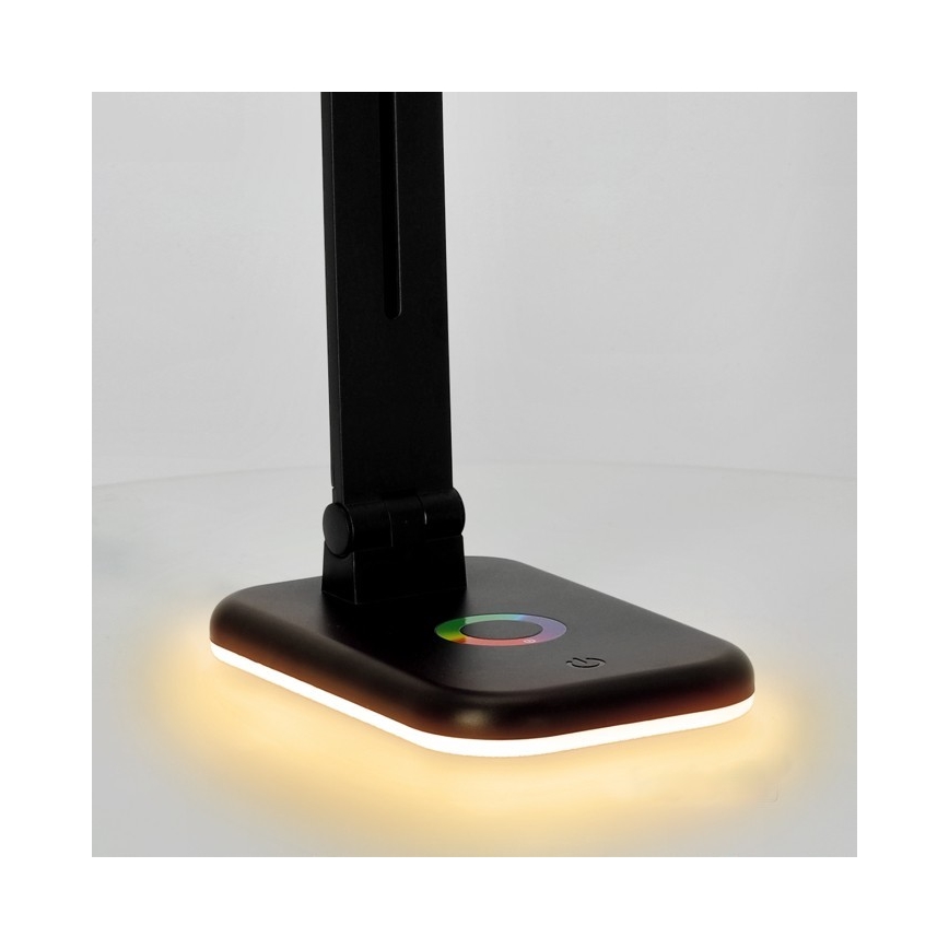 LED RGBW Dimmabilna stolna lampa NOBLITE LED/7W/5V 3000/4000/6500K crna