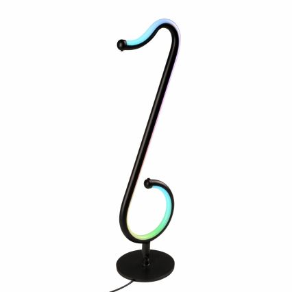 LED RGBW Podesiva stolna lampa NUTKA LED/15W/5V crna + daljinski upravljač