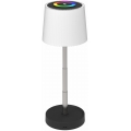LED RGBW stolna lampa s prigušivanjem, upravljanje dodirom, za vanjsku upotrebu, punjiva, LED/2W/5V, IP44, 1200 mAh, siva