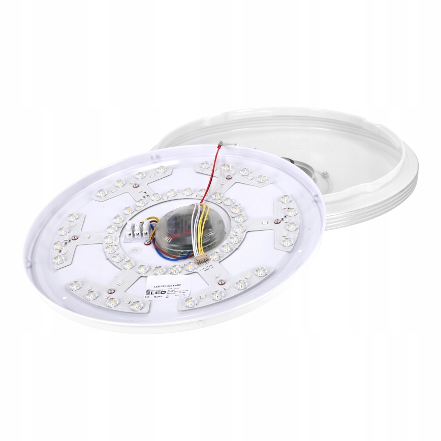 LED RGBW stropno svjetlo s mogućnošću prigušivanja i zvučnikom LED/60W/230V 3000-6000K Ø 40 cm bijela + daljinski upravljač