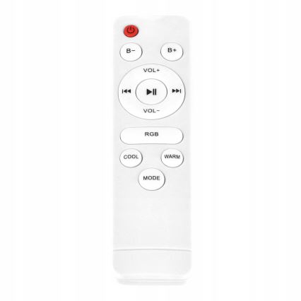 LED RGBW stropno svjetlo s mogućnošću prigušivanja i zvučnikom LED/60W/230V 3000-6000K Ø 40 cm bijela + daljinski upravljač