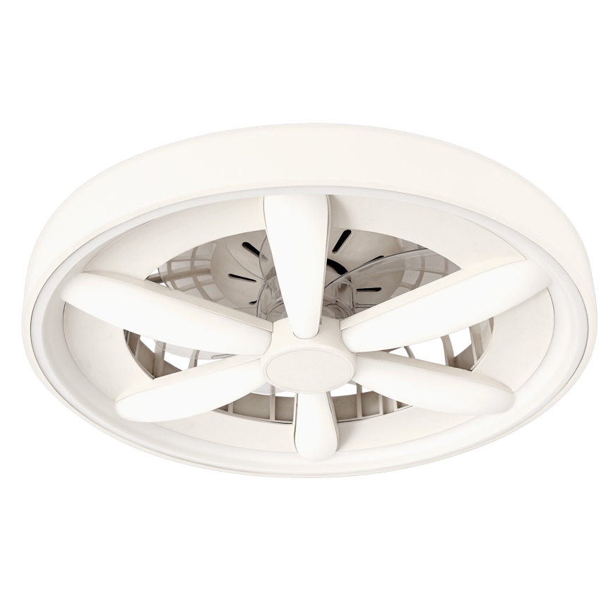 LED RGBW stropno svjetlo s ventilatorom i funkcijom prigušivanja MALAWI LED/48W/230V 3000-6500K bijela + daljinski upravljač