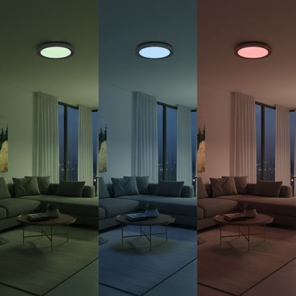 LED RGBW prigušljivo stropno svjetlo MELO LED/36W/230V 3000-6000K Ø 39 cm bijelo + daljinski upravljač
