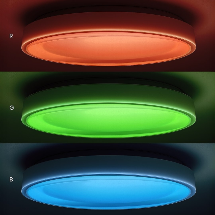 LED RGBW prigušljivo stropno svjetlo MELO LED/36W/230V 3000-6000K Ø 39 cm bijelo + daljinski upravljač