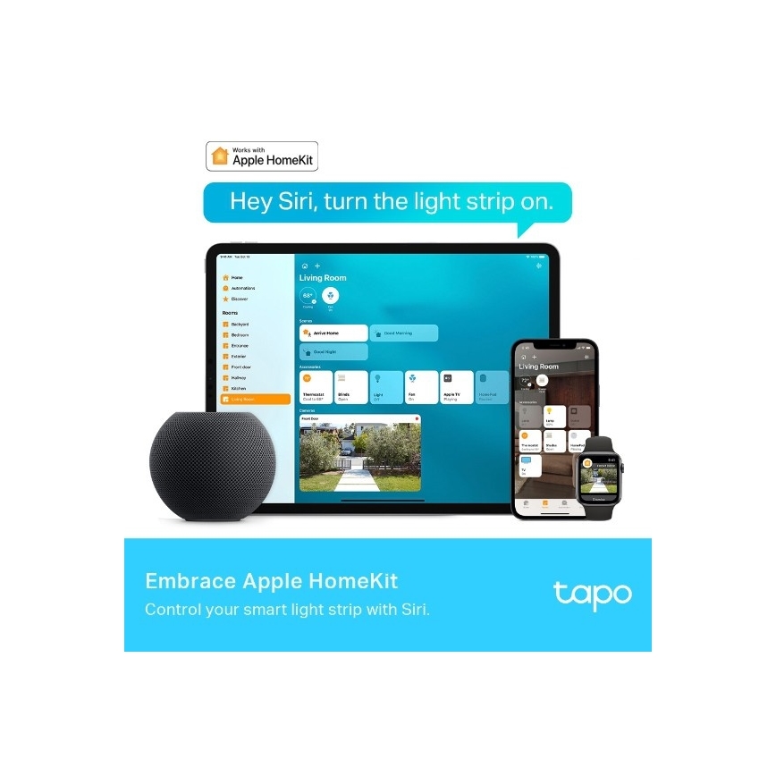 LED RGBW traka s prigušivanjem 5 m LED/24W/230V Wi-Fi