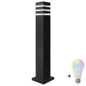 LED RGBW vanjska lampa s prigušivanjem TEKSAS 1xE27/9W/230V 2700-6500K Wi-Fi 74 cm IP44 antracit
