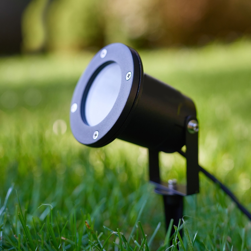 LED RGBW vanjska svjetiljka s mogućnošću prigušivanja BLAKE 1xGU10/4,8W/230V IP65 + daljinski upravljač